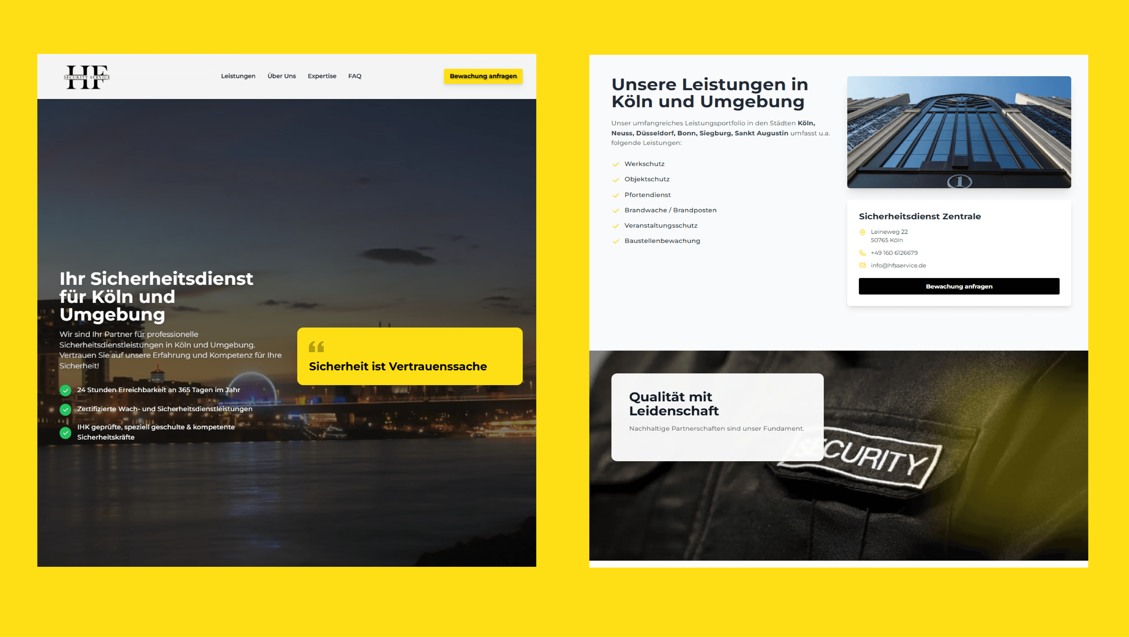 Husein Fatah Security Service – Website & Online-Präsenz – 1
