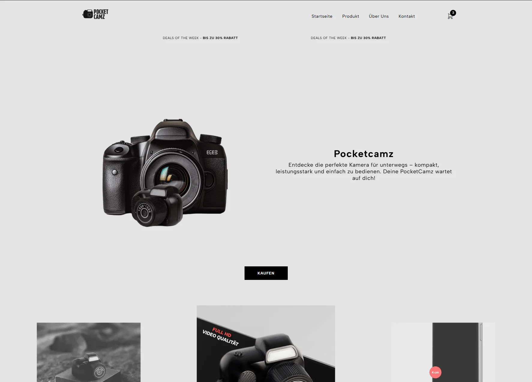 Pocketcamz – WordPress Store & Theme Customizing